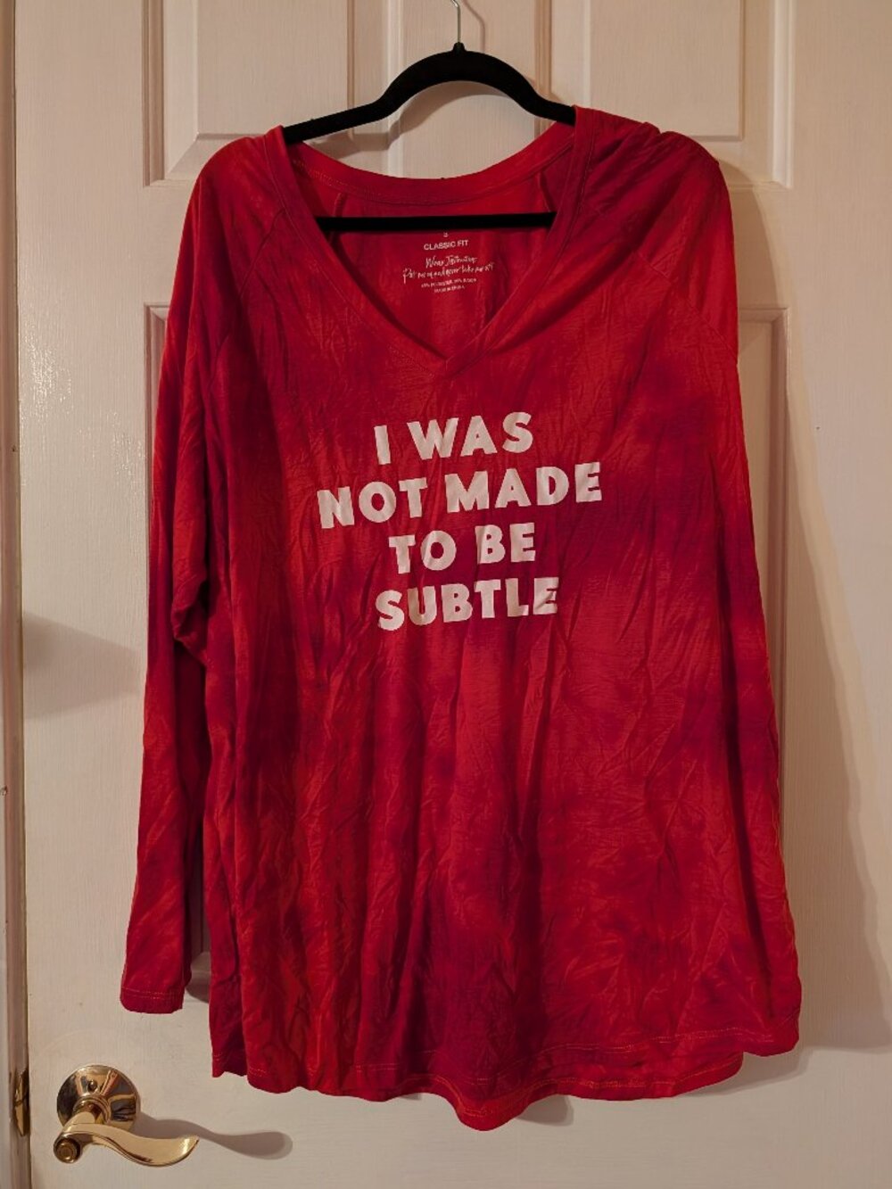 Torrid "I Was Not Made to be Subtle" Long Sleeve T-Shirt ~ 3/3X/22-24